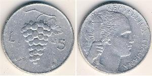 5 Lira Italy Aluminium 