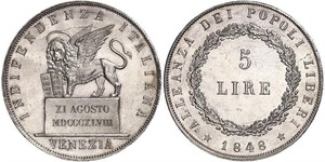 5 Lira Italian city-states Argent 