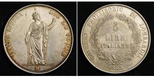 5 Lira Italian city-states Argent 