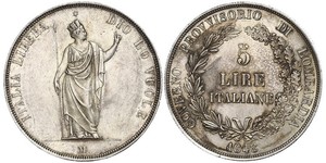 5 Lira Italian city-states Argent 