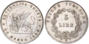5 Lira Italian city-states Argent 