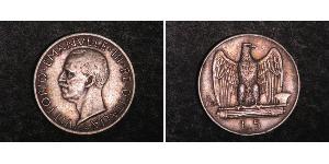 5 Lira Kingdom of Italy (1861-1946) Argent Victor-Emmanuel III d