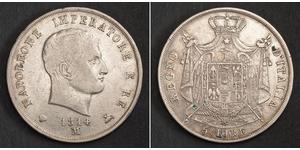 5 Lira Italia Argento Napoleone Bonaparte(1769 - 1821)
