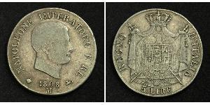5 Lira Italia Argento Napoleone Bonaparte(1769 - 1821)