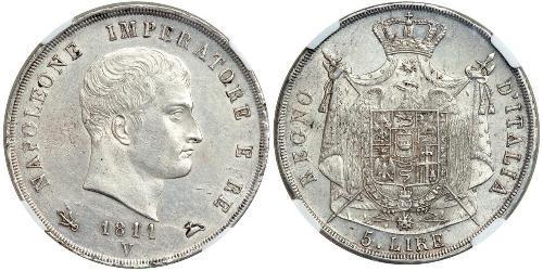 5 Lira Italia Argento 