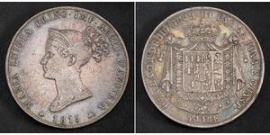 5 Lira Italia / Ducato di Parma e Piacenza (1545 - 1859) Argento Maria Luisa d