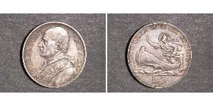 5 Lira Vatican (1926-) Or Pope Pius XI (1857 - 1939)