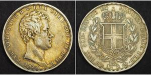 5 Lira Italia Plata 