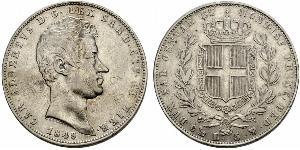 5 Lira Italia Plata 
