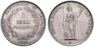5 Lira Italian city-states Plata 