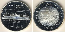 5 Lira Malta (1964 - ) Plata 