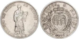 5 Lira San Marino (301 - ) Plata 