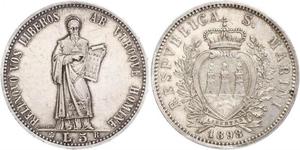 5 Lira San Marino (301 - ) Plata 