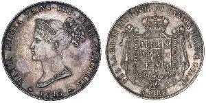 5 Lira Herzogtum Parma (1545 - 1859) / Italien Silber Marie-Louise von Österreich