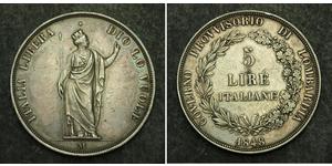 5 Lira Italian city-states Silber 
