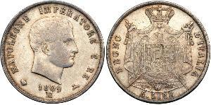 5 Lira Italien Silber Napoleon Bonaparte(1769 - 1821)