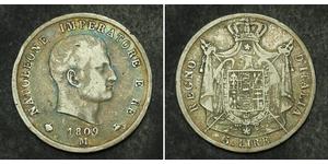 5 Lira Italien Silber Napoleon Bonaparte(1769 - 1821)