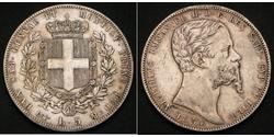 5 Lira Kingdom of Italy (1861-1946) Silber Victor Emmanuel II of Italy (1820 - 1878)