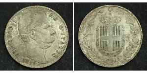 5 Lira Kingdom of Italy (1861-1946) Silber Umberto I (1844-1900)