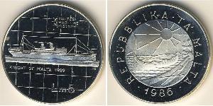 5 Lira Malta (1964 - ) Silber 