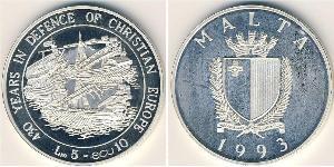 5 Lira Malta (1964 - ) Silber 