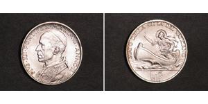 5 Lira Vatikan (1926-) Silber Pius XII  (1876 - 1958)