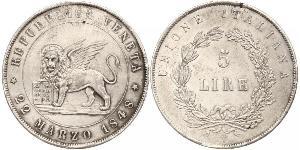 5 Lira Italian city-states Silver 