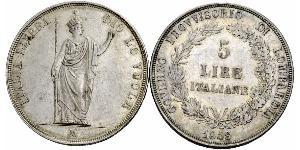 5 Lira Italian city-states Silver 