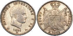 5 Lira Italy Silver Napoleon (1769 - 1821)