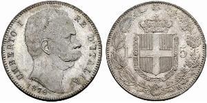 5 Lira Kingdom of Italy (1861-1946) Silver Umberto I (1844-1900)