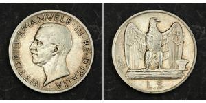 5 Lira Kingdom of Italy (1861-1946) Silver Victor Emmanuel III of Italy (1869 - 1947)