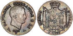 5 Lira Kingdom of Italy (Napoleonic) (1805–1814) Silver Napoleon (1769 - 1821)