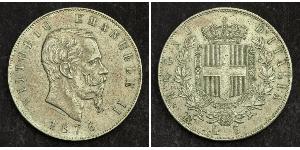 5 Lira 意大利王國 (1861-1946) 銀 维托里奥·埃马努埃莱二世