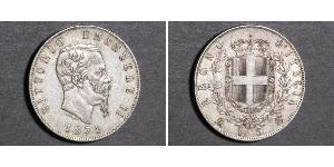 5 Lira 意大利王國 (1861-1946) 銀 维托里奥·埃马努埃莱二世