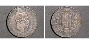 5 Lira 意大利王國 (1861-1946) 銀 维托里奥·埃马努埃莱二世