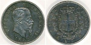 5 Lira 意大利王國 (1861-1946) 銀 维托里奥·埃马努埃莱二世