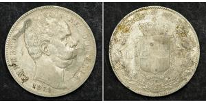 5 Lira 意大利王國 (1861-1946) 銀 Umberto I (1844-1900)