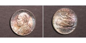 5 Lira 梵蒂冈 銀 Pope Pius XII  (1876 - 1958)
