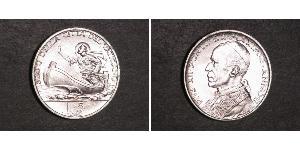 5 Lira 梵蒂冈 銀 Pope Pius XII  (1876 - 1958)