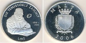 5 Lira 马耳他 (1964 - ) 銀 