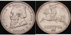 5 Litas Lituanie (1991 - ) Argent 