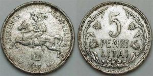 5 Litas Lituania (1991 - ) Argento 