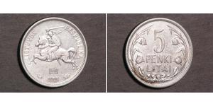 5 Litas Lituania (1991 - ) Argento 