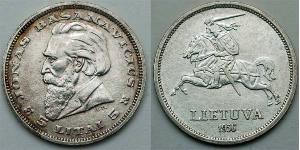 5 Litas Lithuania (1991 - ) Silver 