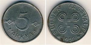 5 Mark Finlande (1917 - ) Acier 