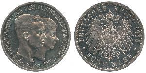 5 Mark Duché de Brunswick (1815 - 1918) Argent Ernest-Auguste III de Hanovre (1887 - 1953)