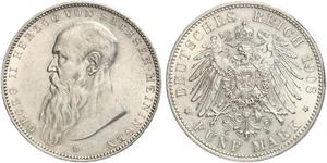 5 Mark Duché de Saxe-Meiningen (1680 - 1918) Argent Georges II de Saxe-Meiningen-Hildburghausen