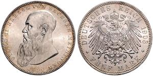 5 Mark Duché de Saxe-Meiningen (1680 - 1918) Argent Georges II de Saxe-Meiningen-Hildburghausen