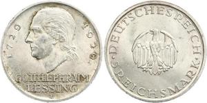 5 Mark Empire allemand (1871-1918) Argent Gotthold Ephraim Lessing