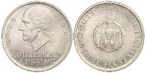 5 Mark Empire allemand (1871-1918) Argent Gotthold Ephraim Lessing